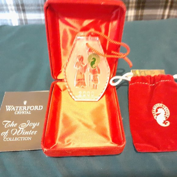 Waterford Crystal Christmas Ornament - The Joys of Winter - 2000 Edition - Picture 2 of 5